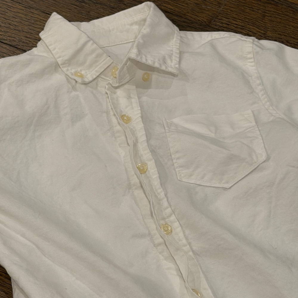 GAP kids White Casual Button-Down Shirt